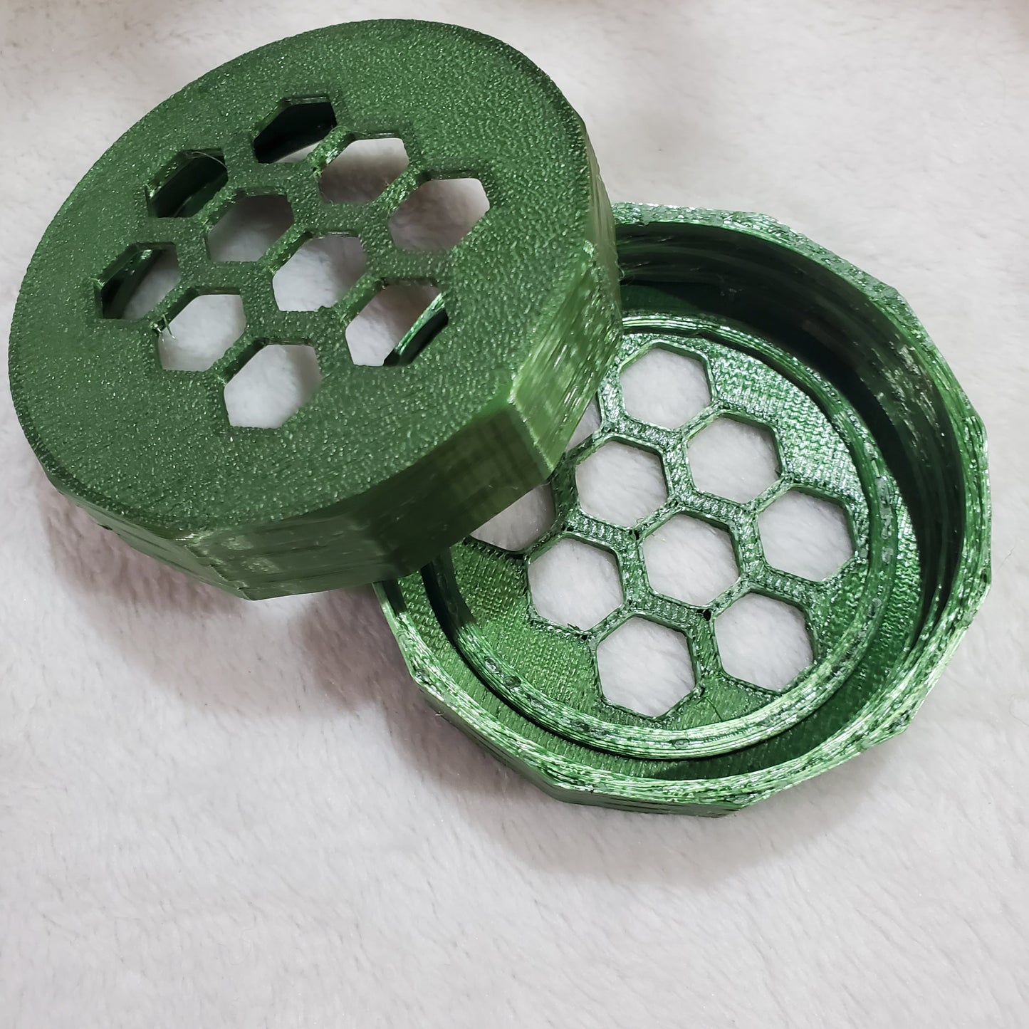The Ultimate Honeycomb Multipurpose Lid for Mason Jars-3D Printed PLA
