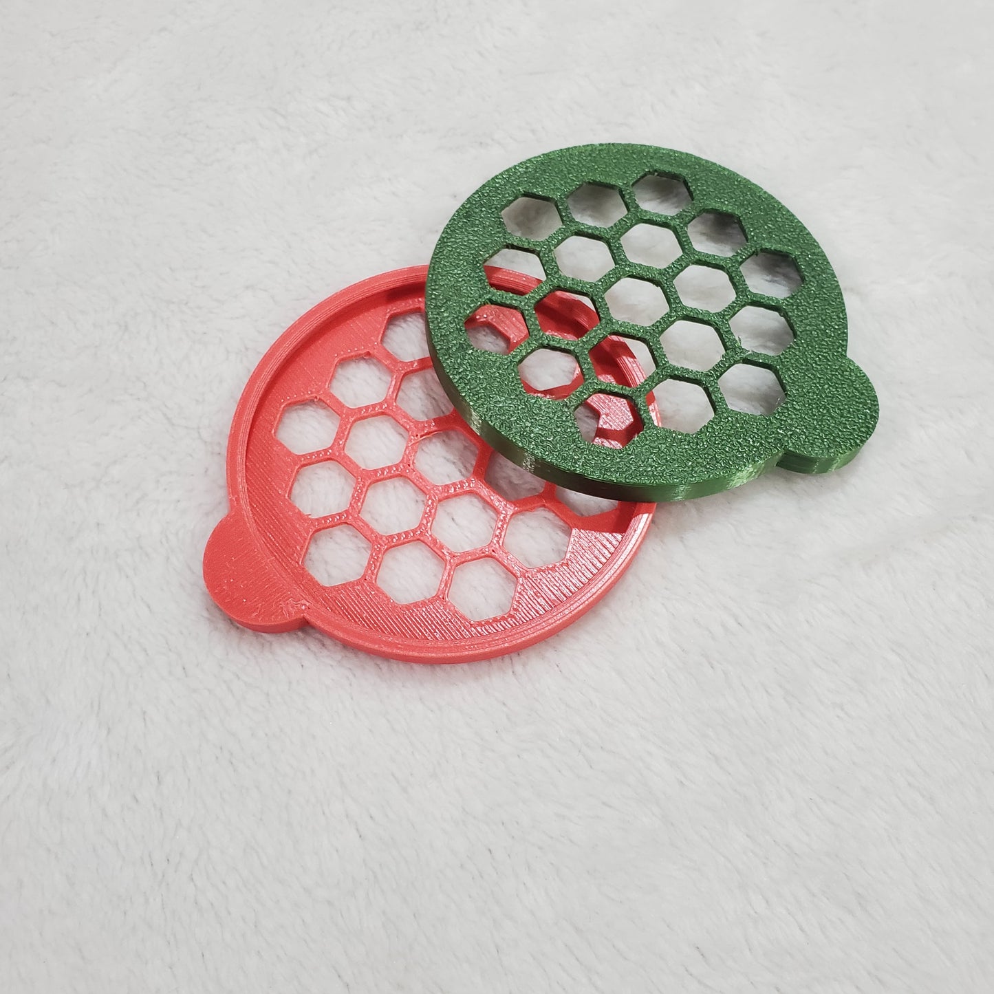 Upcycled Oui Jar Lids: Honeycomb Propagator & Organizer